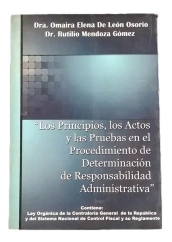 Principios Actos Pruebas Responsabilidad Administrativa D5