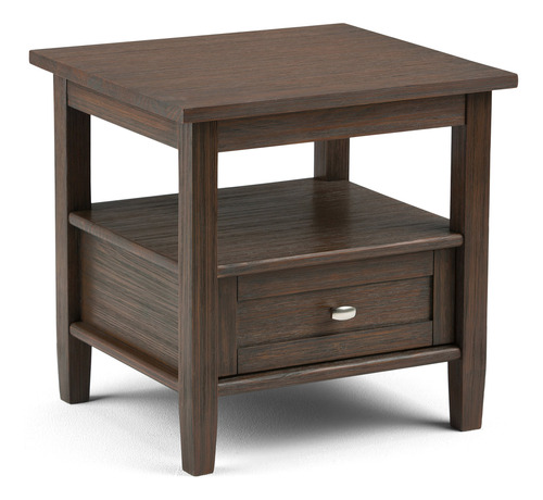 Mesa De Café Simpli Home Shaker Color Marrón Miel Madera