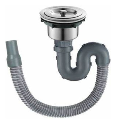 Imagen 3 de 5 de Pileta Inox Grande Simple Sobreponer Cocina + Valvulas Acra