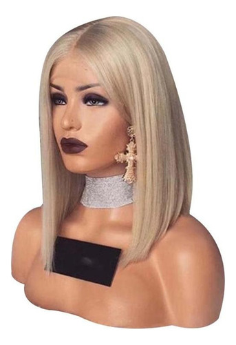 Pelucas Cortas, Corte De Pelo Bob, Mujer, Pelo Liso, Rubio,