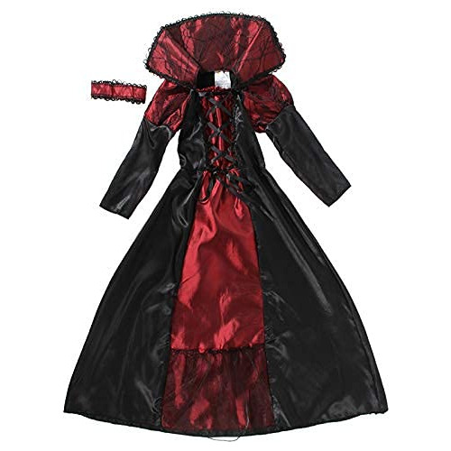 Chicas Halloween Vampiro Bruja Traje Collar Vampire Rei...