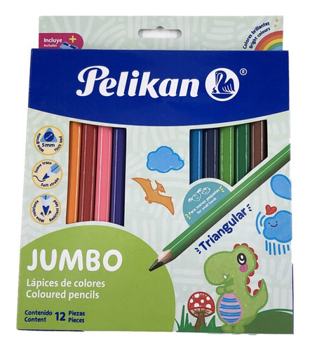 Colores Jumbo Pelikan X 12 