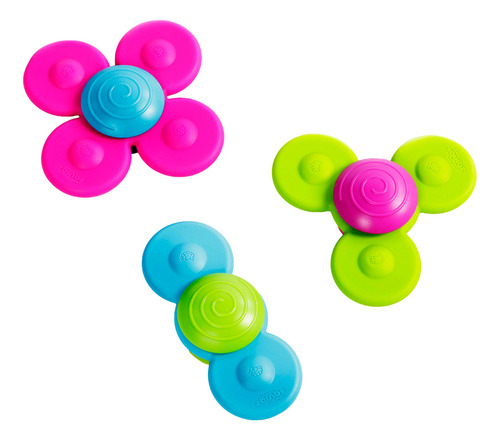 Spinner Fat Brain Toys 3 Whirly Squigz 10 M+ Color Multicolor