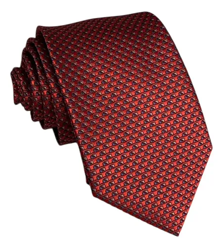Gravata Vermelha Exclusiva Df Gravatas Feita À Mão Vermelho Estampado 149 Cm