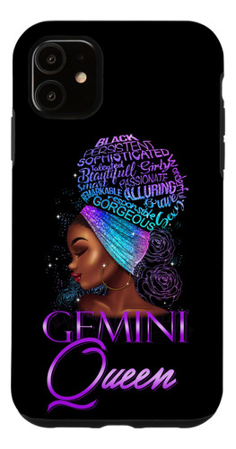 iPhone 11 Purple Gemini Queen African Amer B08wlgc5qz_310324