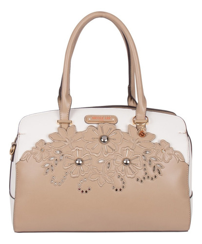 Bolsa De Mano Nicole Lee Corte Laser Y Bordado Ss22 Color Sand