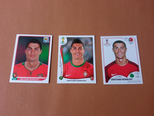 Cristiano Ronalso Mundial 2010, 2014 Y 2018 Panini