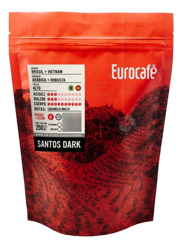 Cafe De Especialidad Eurocafe Santos Dark 250g - Tienda Deli