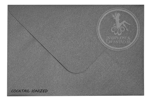 100 Sobres Papel Aperlado Nacarado 140g - 15.5x20.5cm Color Gris Graphito / Cocktail Dorian Grey Liso