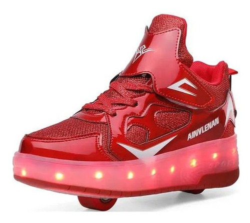 Zapatos Para Niños Con Luces Led, Patines Con Ruedas