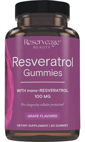 Reserveage Resveratrol 60 Gomas - Unidad a $3548