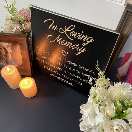In Loving Memory Sign Regalo De Simpatía Por Pérdida ...
