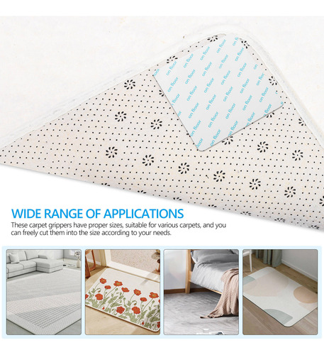 Almohadillas Antideslizantes Reutilizables Para Alfombras, 1