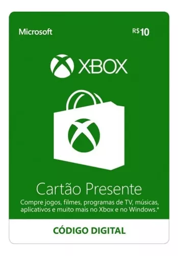 Cartao Xbox One 10 Reais