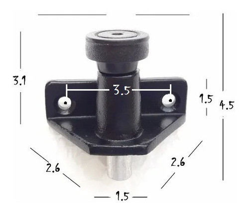 Imagen 2 de 10 de Seguro Pistillo Para Ventana De Vidrio Sistema Nova Y Pivot