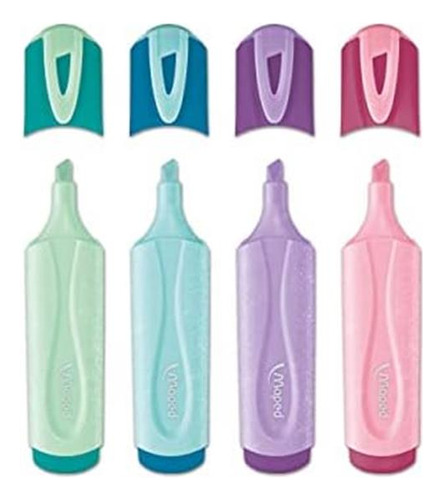 Set De Resaltadores Maped, 4 Piezas