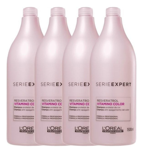 Kit Shampoo Se Vitamino Color (4und) 1,5l - L'oreal