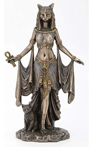 Veronese Design Bastet Diosa Egipcia De La Protección Estatu