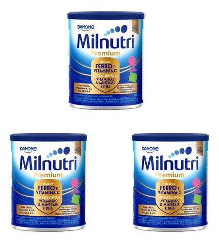 Kit Composto Lácteo Milnutri Premium (3 Latas De 800g)