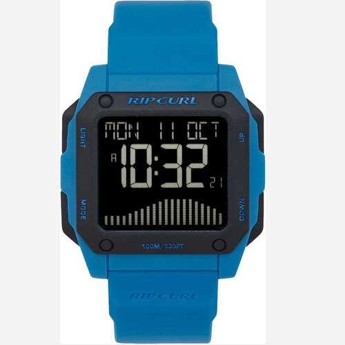 Relógio Rip Curl Masculino Odyssey Tide Marine Blue 000mti89 Cor da correia Azul Cor do bisel Preto Cor do fundo Digital Invertido (números claros e fundo escuro)