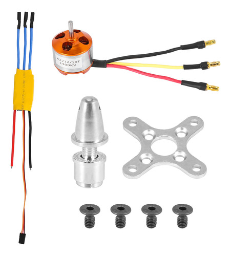 Motor Outrunner Sin Escobillas A2212 1400kv Con 30a Brushles