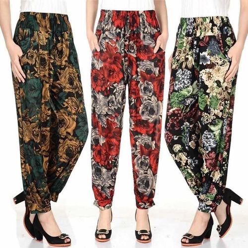 Pack 3pantalon De Mujer Bombacho Con Bamboo Calidad Superior