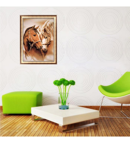 Caballo Diy 5d Taladro Completo Diamante Pintura Bordado Cru