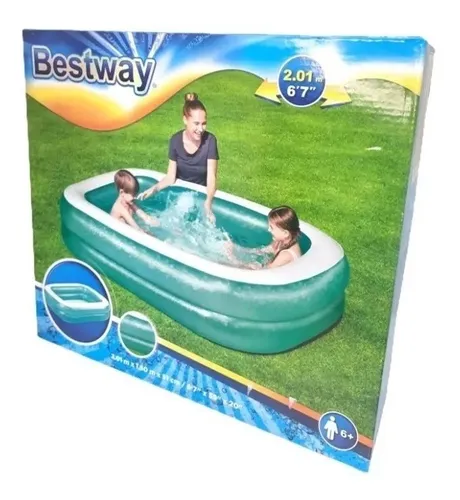comprar Pileta Inflable Rectangular  201x150x51cm Bestway Art 54005 
