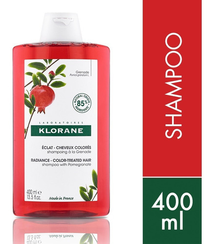 Shampoo Klorane Granada Cabello Teñido X 400 Ml