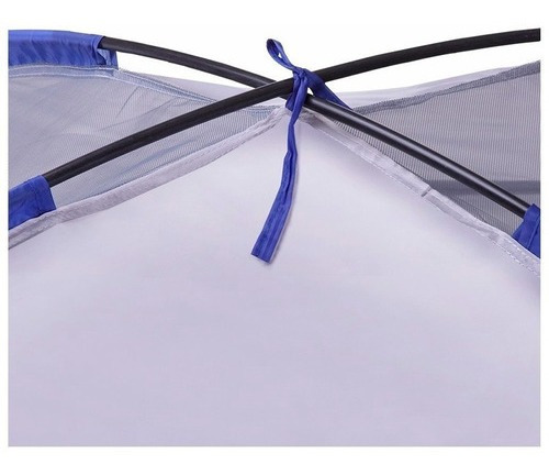 Carpa Camping Semi Impermeable 4 Personas Armable Colores