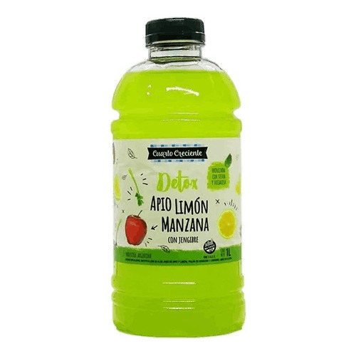 Bebida Jugo Detox Cuarto Creciente 1 Litro Varias Opciones 