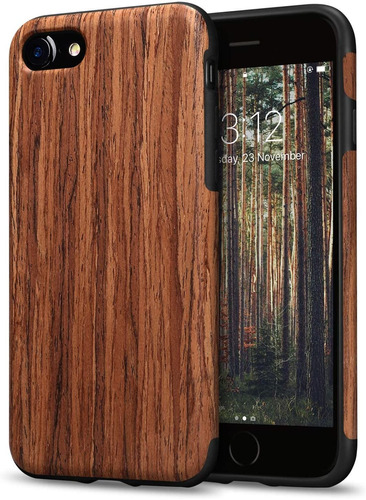 Funda De Madera Para iPhone SE 2020