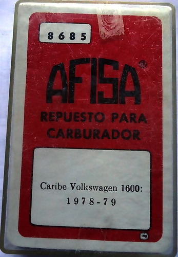 Repuesto De Carburador Para Vw Caribe 1600 1978 -79