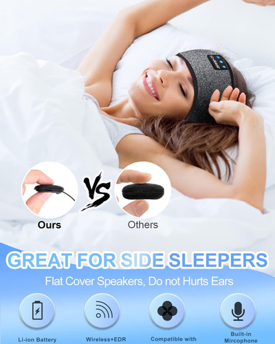 Auriculares Inalámbricos Bluetooth Para Dormir - Máscara De