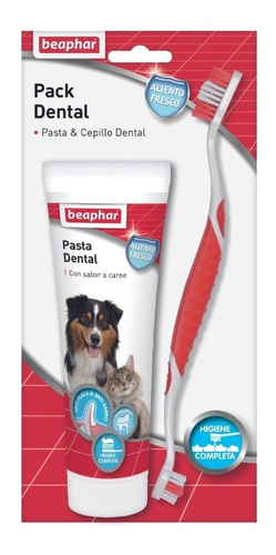 Kit Dental Pasta Y Cepillo Para Perro Gato Beaphar Sabor Hígado