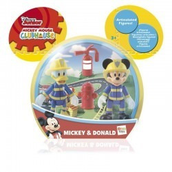Figura Articulada  Mickey Y Donald Bomberos - Mundo Team
