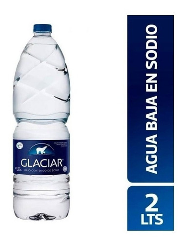 Agua Glaciar Sin Gas 2 Litros X 2 Unidades