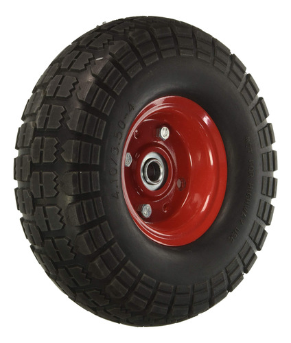 10  Flat Free Hand Truck Tire And Wheel With 5/8  Cente...