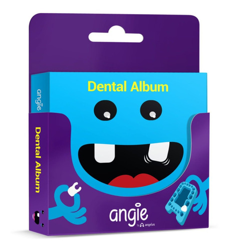 Dental Album Angie ® Azul Album Recordação + Porta Dentinhos