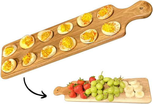 Sra. Ms Floral Cart Bandeja Para Huevos Endiablados Y Tabla 