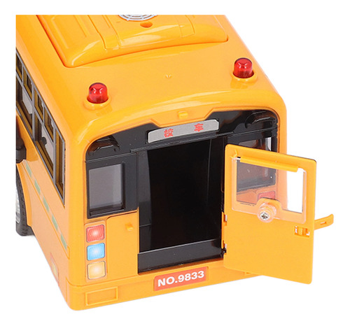 Figura Amarilla De Plástico, Modelo Autobús Escolar, Vehícul