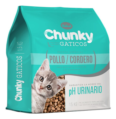 Concentrado Gato Chunky 09al 1.5 Kg Pollo/cordero