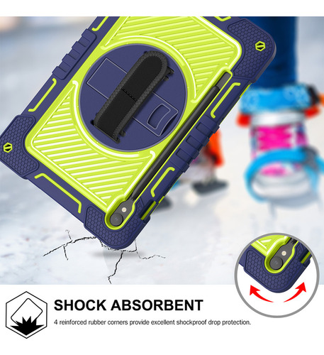 Funda Con Soporte For Samsung Galaxy Tab S9 Fe S8 S7 Sm