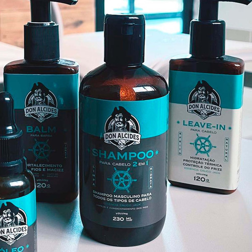 Shampoo Para Cabelo 2 Em 1 Calico Jack 230ml Don Alcides