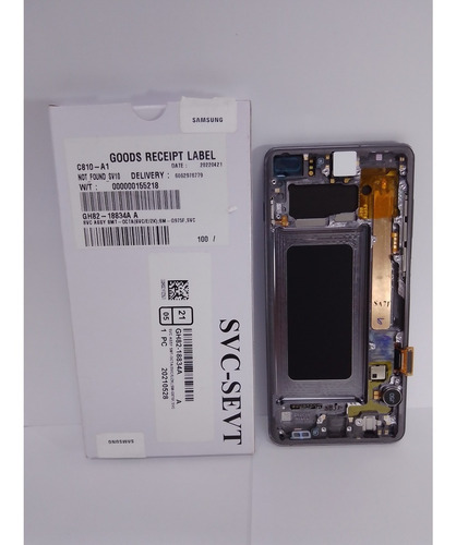 Imagen 1 de 4 de Pantalla Samsung S10 Plus 100% Original (marco Negro)