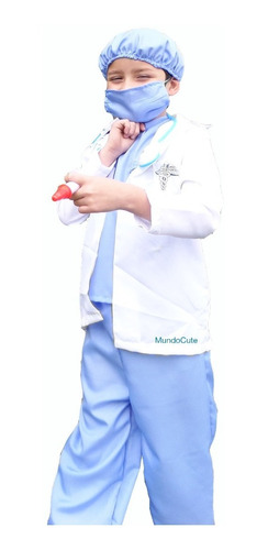 Imagen 6 de 7 de Disfraz Medico Doctor Niño Incluye Accesorios Disfraces