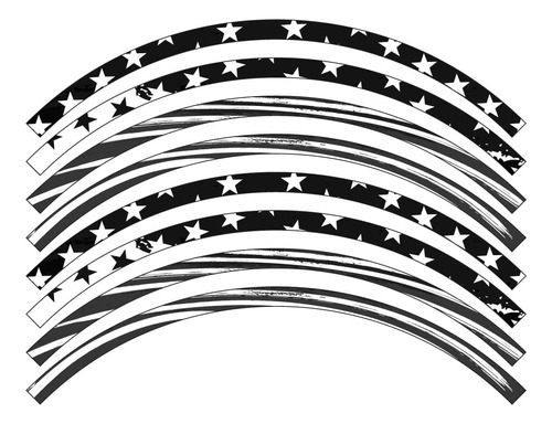 Merica Rim Protector Decals Senge Graphics