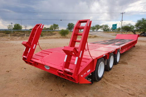 Lowboy Cama Baja 55 Toneladas Cuello Fijo Cola Castor