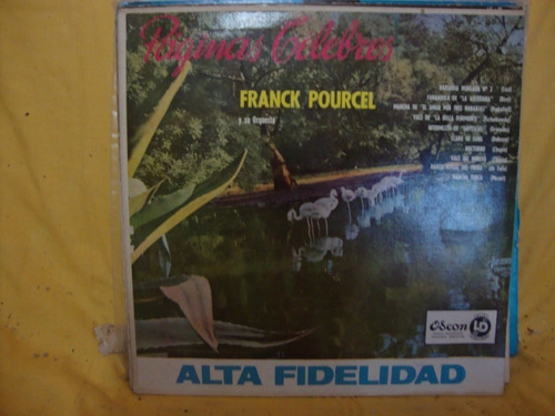 Vinilo Franck Pourcel Paginas Celebres O1