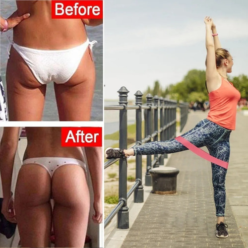 Ligas De Resistencia Set 5 Bandas Para Ejercicio Yoga Gym